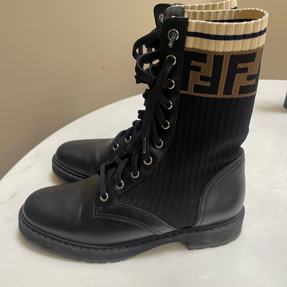 Fendi combat boots